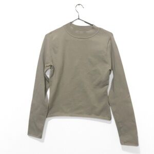 Babaton | Aritzia Cream/Tan Sculpt Knit Turtle Neck Long Sleeve Top Size Large